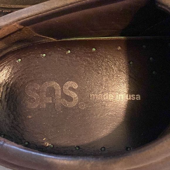 SAS Ambassador Brown Size 11M Men Leather Diabetic Lace-Up Dress Shoes Oxford - Picture 6 of 10